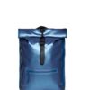 mochilas rains rolltop rucksack barcelona azul metalico