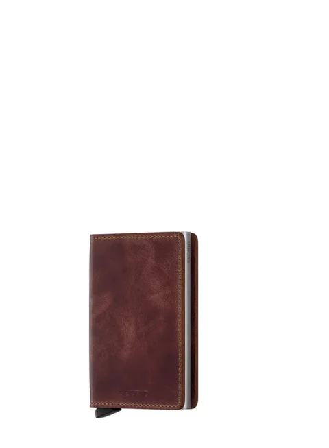 HAFEID Cartera Magnética Slim – Tarjetero Con Protección RFID – Monedero Con Monedero Y Bolsillo XL – Tarjetero Y Monedero – Monedero Para Hombre Y Mujer – Mini Monedero, Marrón, 10 X
