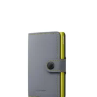 Tarjetero metálico Secrid _tarjetero_miniwallet_mate_grey-lime con diseño compacto