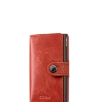 Tarjetero metálico Secrid _tarjetero_miniwallet_vintage_orange con diseño compacto