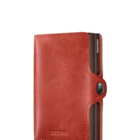 Tarjetero metálico Secrid _tarjetero_twinwallet_vintage_orange con diseño compacto
