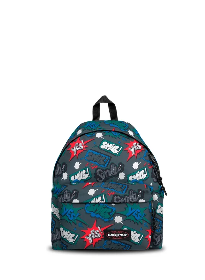 mochila_eastpak_Padded_Paks_barcelona_comic_grey